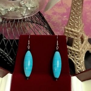 Boho Turquoise Drop Earrings